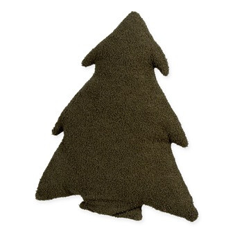 Kissen Baum dunkel grün 44x37cm