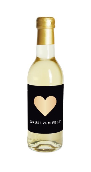 Flasche Glühwein weiß 0,25l Gruss zum Fest