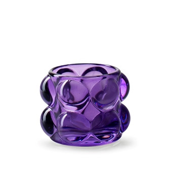Windlicht Glas lila 6,5x8,5cm