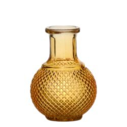 Vase Flaschenform Sunny klein gelb 11,5x8,5cm