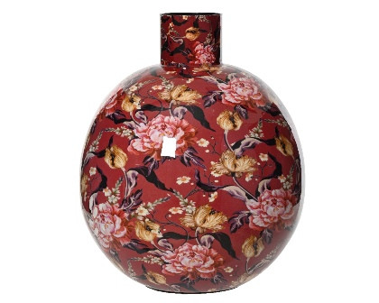 Vase Eisen ochsenblut 25x30cm