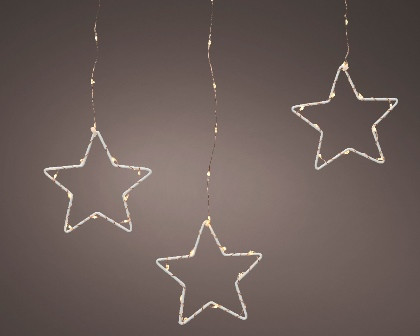 Micro LED Lichtvorhang messing/klassisch warm Twinkle Effekt 8Funkt.Outdoor 0.2x120x60cm 156L