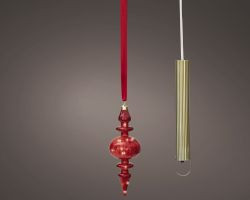 LED Ornament rot indoor 27x9,5cm