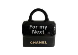 Spardose Tasche "For my Next "C" schwarz