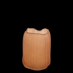 Vase AMBER EDGE Glas caramel 22x17cm
