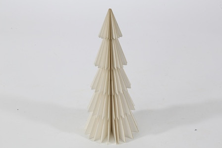 Tannenbaum Papier creme 20x9cm