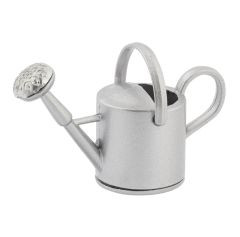Gießkanne Metall silber Mini 4 x 1,5 x 2,5cm