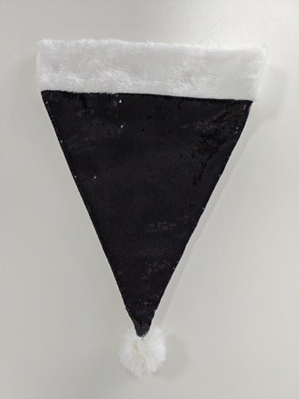 Mütze Xmas mit Pailetten schwarz