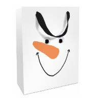 Tasche 26x36x13cm Happy Snowman