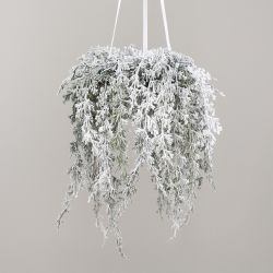Hänger Larix auf Rebe mit Eis grün 46cm