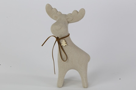 Hirsch Keramik creme 10,8x5,5x20,1cm