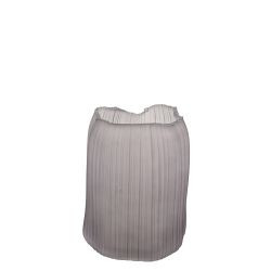 Vase AMBER EDGE Glas grau 22x17cm