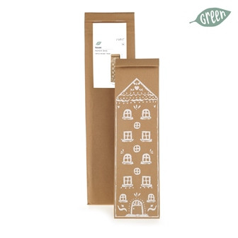 Papiertüte Haus 45x11x11cm Fb.72 beige 5Stk.