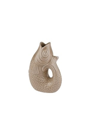 Vase/Karaffe Fisch Fisch Steingut sandstone 0,2L 9,5x13x6cm