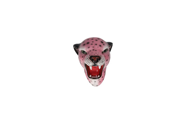 Wanddeko Leopard pink 13x16,5x14cm