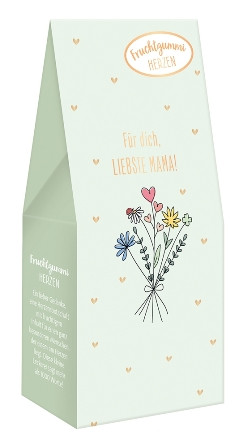 Fruchtgummi 70g Für dich, liebste Mama! Goldveredelung