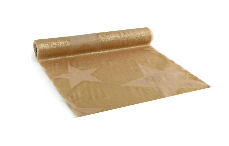 Tischband GLAM STAR 28cmx2,5m gold