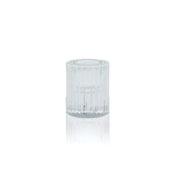 Kerzenhalter Glas klar 7,7x5,6cm