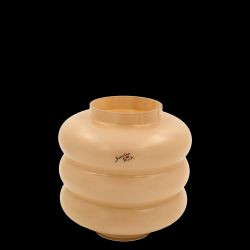 Vase OPULENT Glas S caramell 18x18cm