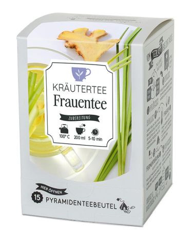Pyramidenbeutelbox Frauentee Kräutertee 15 Btl.