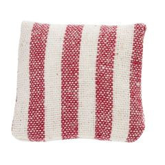 Kissen Mini 2,8x2,8cm rot gestreift 2St.