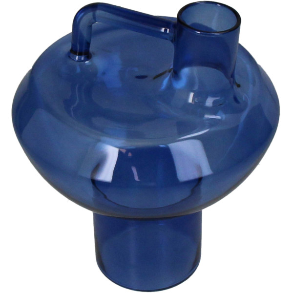 Vase Glas blau 13,5x13,5x17cm