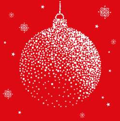 Serviette Atelier 33x33cm Atelier Festive Moment