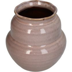 Vase Steingut pink 16x16x15,5cm