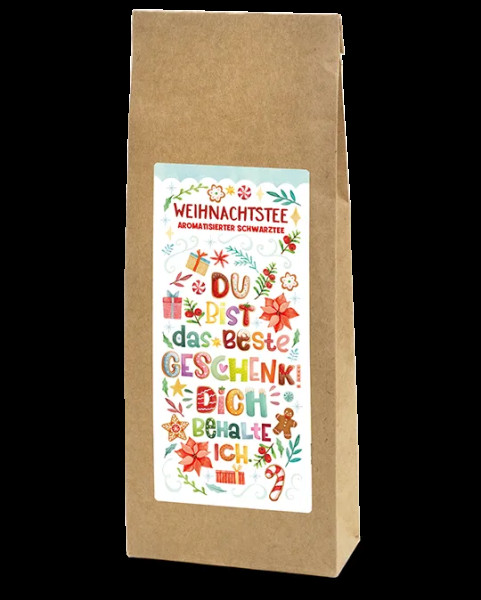 Tee Weihnachtstee Lebkuchen Bunt aromatisierter Schwarztee 100g