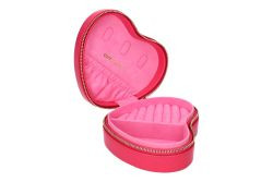 Schmucketui PU FolieTreasure Schmucketui Herz fuchsia 1x11x5,2cm