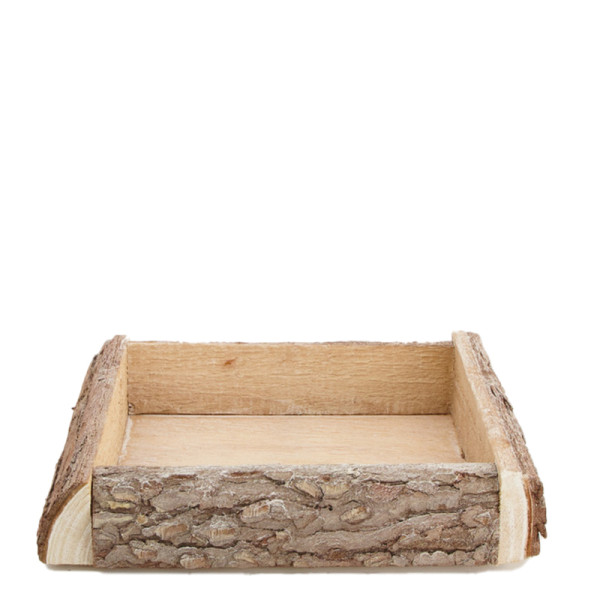 Tablett Rinde 20x20x4cm