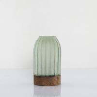 Windlicht Glas grün 21cm