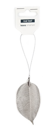 Ornament LEAVA 17x6cm Fb.01 silber