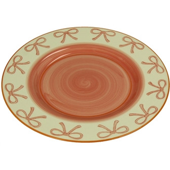 Teller Steingut pink 28x28x3cm