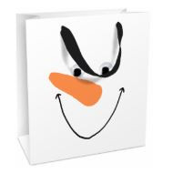 Geschenktasche 18x21x8cm Happy Snowman