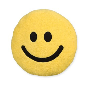 Kissen Smiley gelb Ø 30cm
