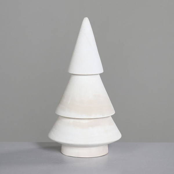 Tannenbaum Holz weiß 26cm