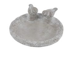Vogeltränke Zement grau 22x20,5x8,5cm