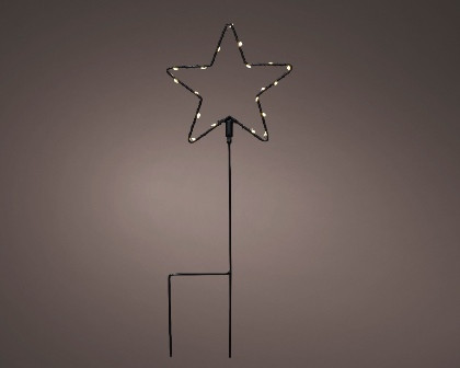 Micro LED Stabbeleuchtung Eisen schwarz/warmes weiss Outdoor 0.5x15x15cm