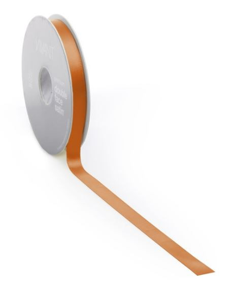 Band Premium DF-Satin 25mx25mm Fb.58 Cognac-Warm Orange
