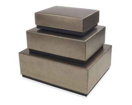Box GRID schwarz 20,5x16x7cm