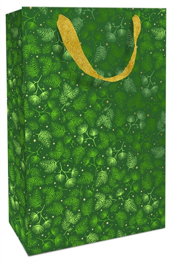 Geschenktasche 26x36x13 X-mas Twigs forest