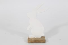 Hase weiß 12,5x5x22cm