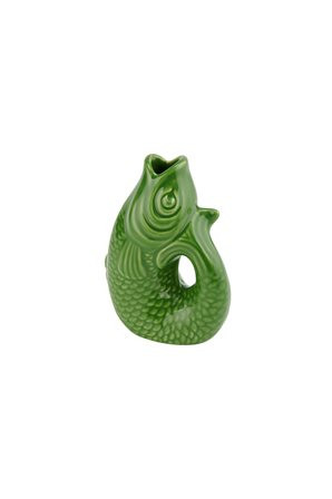 Vase/Karaffe Fisch Steingut green bay 0,2L 9,5x13x6cm