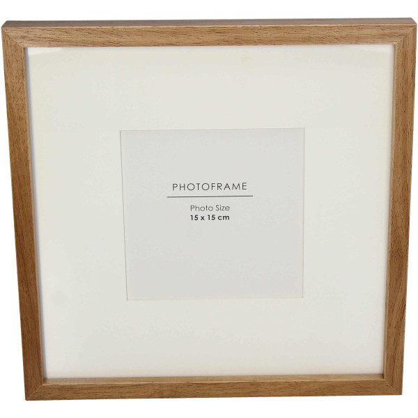 Bilderrahmen Holz natur 15x15cm