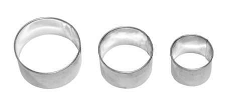 Ausstechform Kreis glatt 3-fach Terrasse PG grün