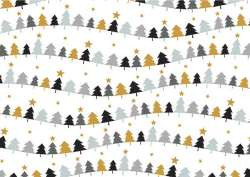 Geschenkpapier 1,5mx70cm Petite Noel, antrazithe, Alu