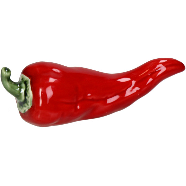 Deko Rote Chili Porzellan rot 15,4x5,1x5,5cm