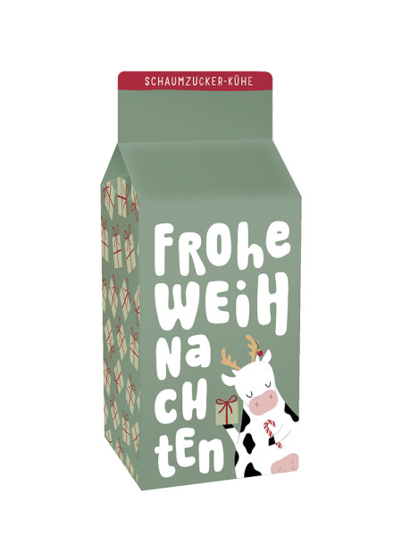 Schaumzucker-Kühe 90g Weihnachten Frohe Weihnachten