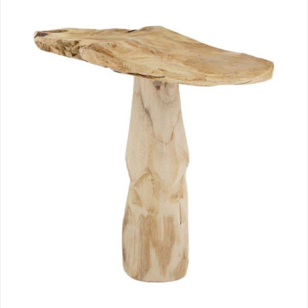 Pilz Teakholz natur 28x28x30cm